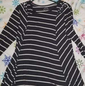 Maurice's Navy blue and white strip dress